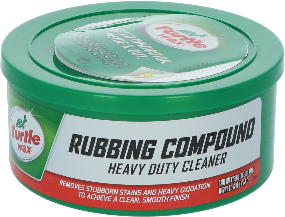 Turtle Wax Rubbing Compound Paste - Reiniger Voor Verweerde Lak - Poetsproducten Auto - 298 Gram 4 Turtle Wax Rubbing Compound Paste - Reiniger Voor Verweerde Lak - Poetsproducten Auto - 298 Gram - Afbeelding 2