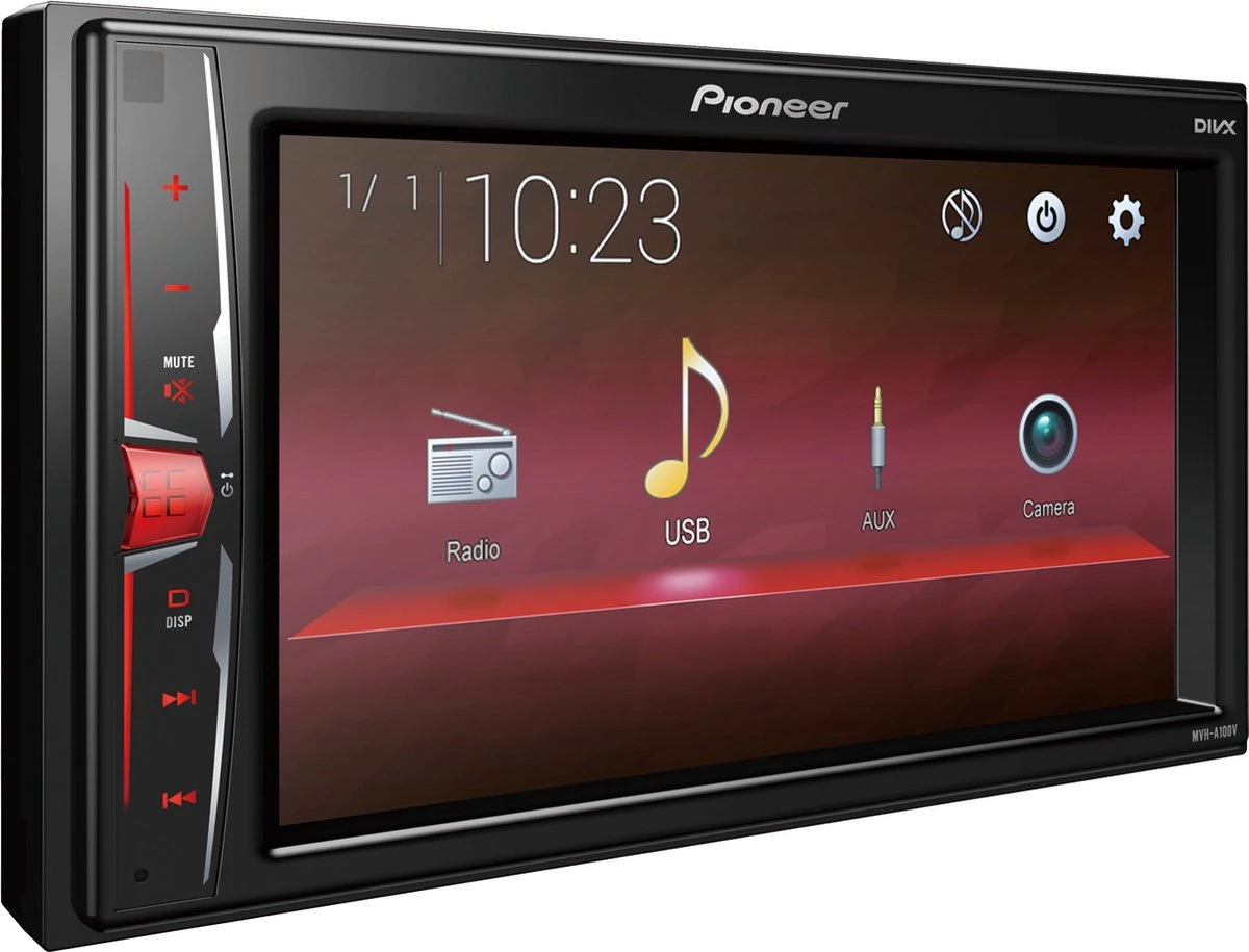 Pioneer MVH-A100V Dubbel-Din Multimedia Autoradio 4 Pioneer MVH-A100V Dubbel-Din Multimedia Autoradio - Afbeelding 2