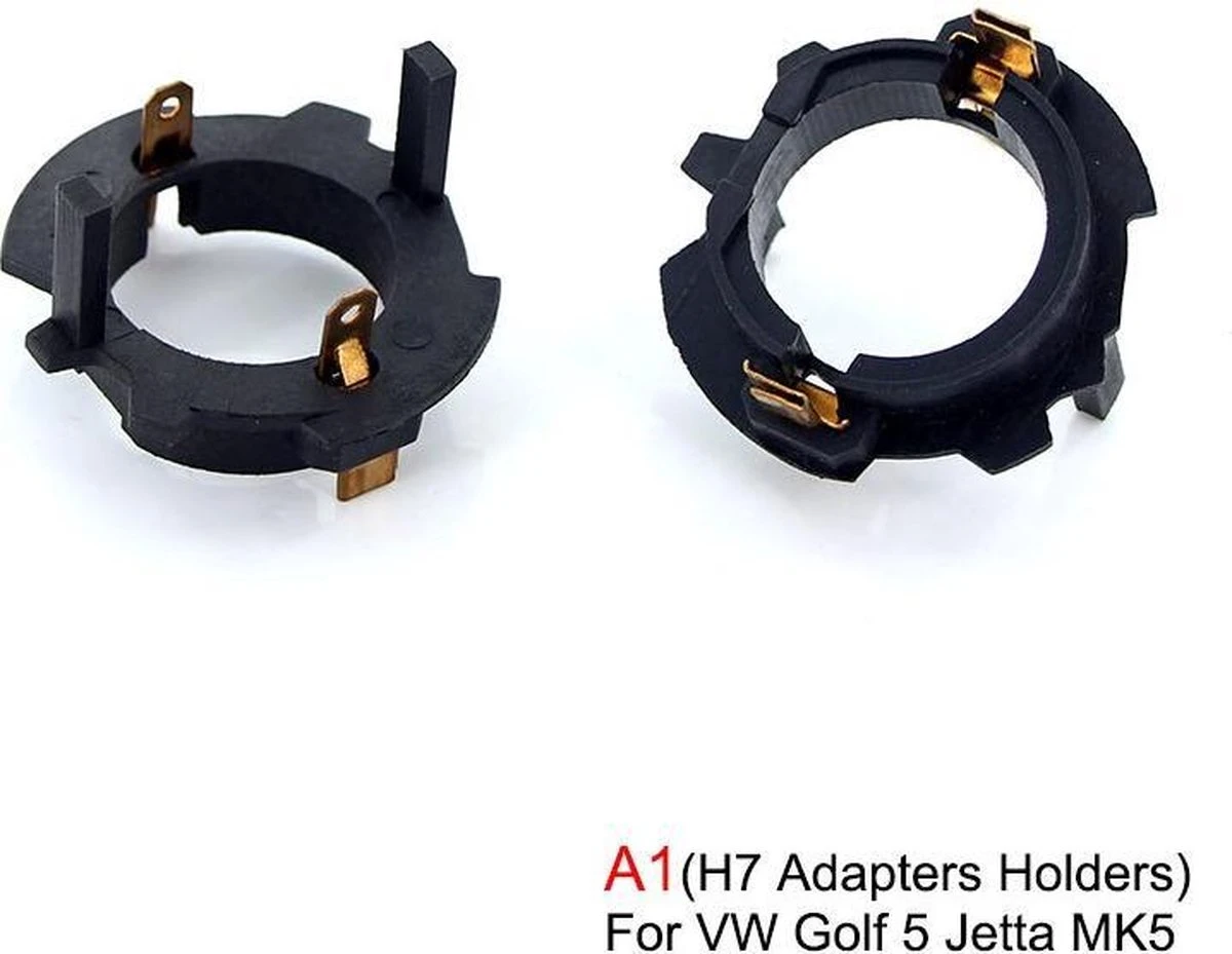 Merkloos 1 Set Van 2 Stuks H7 LED Koplamp Lamphouder Adapter Voor VW Volkswagen Golf 5 MK5 GTI Jetta - Scirocco - Tiguan - Vasthouders - Lamp - Houder - Conversie Halogeen Naar LEDKit 4 Merkloos 1 Set Van 2 Stuks H7 LED Koplamp Lamphouder Adapter Voor VW Volkswagen Golf 5 MK5 GTI Jetta - Scirocco - Tiguan - Vasthouders - Lamp - Houder - Conversie Halogeen Naar LEDKit - Afbeelding 2