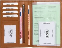 Merkloos Autopapieren Mapje - Leer - A5 Map - Autopapieren Hoes - Cadeau Voor Man - Cadeau Voor Vrouw - Kado Man - Kado Vrouwen - Kado Mannen Verjaardag - Mannen Cadeautjes - Vrouwen Cadeautjes - Portefeuille Heren - Portefeuille Dames Kado - Cadeau - 20 Euro