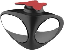 Merkloos Veiligheidsspiegel Voor Autospiegel - Dodehoekspiegel Auto - Verstelbaar - Zelfklevend - Zwart - Groothoek Spiegel