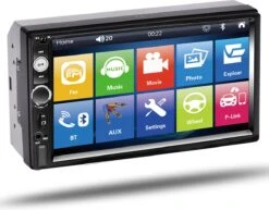 Merkloos Universele Autoradio Met Bluetooth, USB & Aux - Handsfree - Mirrorlink - Radio Met Microfoon -Auto-Onderdelen 1200x940