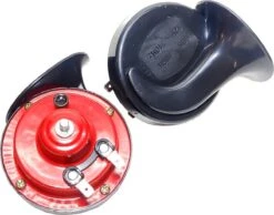 Merkloos Tweetonige 110DB Claxon Toeter Luchthoorn 12 Volt 410Hz & 510Hz Universeel Auto Motor Trekker Heftruck