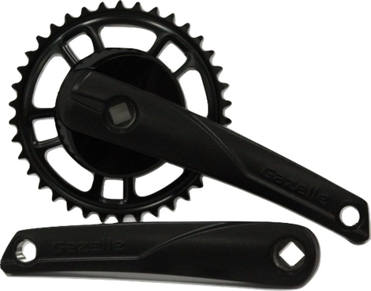 Gazelle Crankstel Strixvaria 38t Aluminium/staal Zwart 6 Gazelle Crankstel Strixvaria 38t Aluminium/staal Zwart - Afbeelding 4