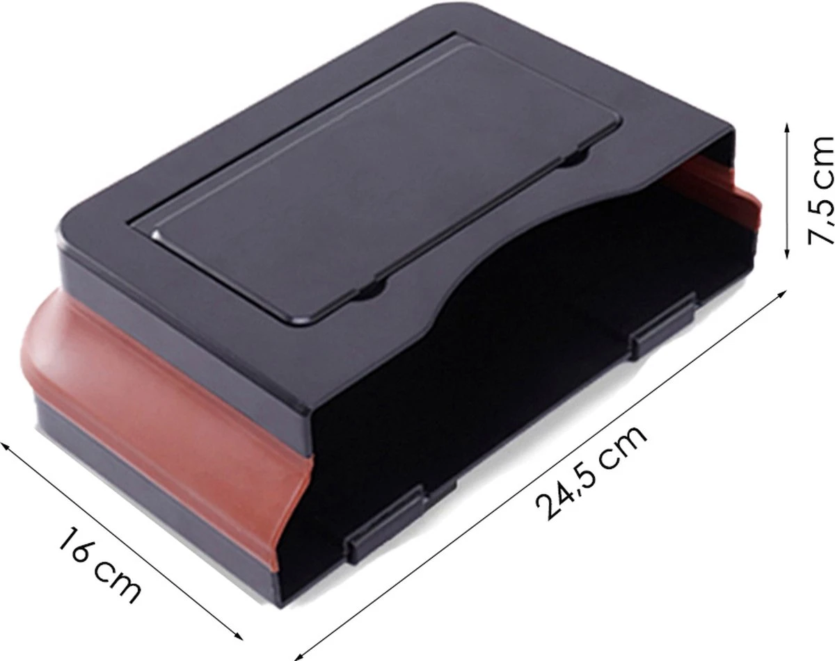 Merkloos Auto Vuilnisbak Met Plankje- Auto Vuilbak - Bruin - Auto Prullenbak - Mini Prullenbak - Draagbaar En Opvouwbaar Afvalbakje - Flextrash - Afvalemmertje Voor In De Auto - Autoprullenbak - Auto Asbak - Auto Organizer 4 Merkloos Auto Vuilnisbak Met Plankje- Auto Vuilbak - Bruin - Auto Prullenbak - Mini Prullenbak - Draagbaar En Opvouwbaar Afvalbakje - Flextrash - Afvalemmertje Voor In De Auto - Autoprullenbak - Auto Asbak - Auto Organizer - Afbeelding 2