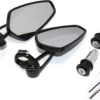 Merkloos Luxe Motor Spiegel Bar End - Spiegels - Achteruitkijkspiegel - Design - Chopper - Veiligheid - Outdoor - Reizen - Zwart