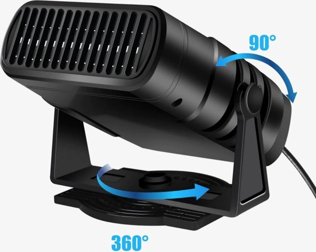 Merkloos Hoobi® Autoverwarming - Auto Ontdooier - Voorruitverwarming- Auto Verwarming - Duurzaam Ontwerp - 360 Graden Rotatie - 2 In 1 - 12V/120W - Ideaal Voor Bevroren Ramen – Autoverwarmer - Car Heater - Zwart 7 Merkloos Hoobi® Autoverwarming - Auto Ontdooier - Voorruitverwarming- Auto Verwarming - Duurzaam Ontwerp - 360 Graden Rotatie - 2 In 1 - 12V/120W - Ideaal Voor Bevroren Ramen – Autoverwarmer - Car Heater - Zwart - Afbeelding 5