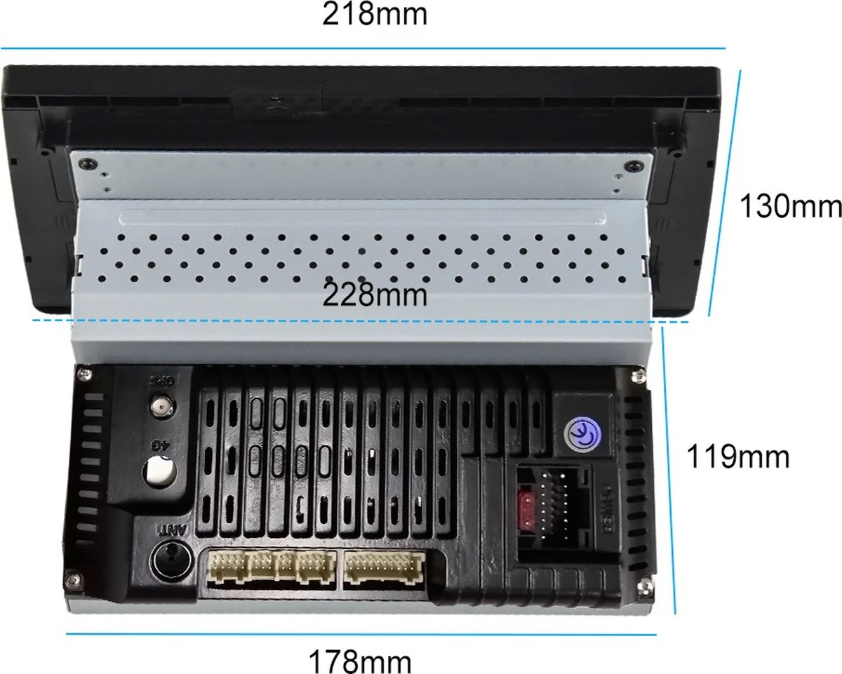 TechU™ Autoradio AT27 – 1 Din Dual Camera – 8” Touchscreen Monitor – Bluetooth & Wifi – Android 9.1 – Handsfree Bellen – FM Radio – USB – GPS Navigatie 12 TechU™ Autoradio AT27 – 1 Din Dual Camera – 8” Touchscreen Monitor – Bluetooth & Wifi – Android 9.1 – Handsfree Bellen – FM Radio – USB – GPS Navigatie - Afbeelding 10