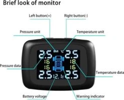 Twente Shopping Auto Bandenspanningscontrolesysteem - Real Time Scherm - 4× Externe Sensoren -Auto-Onderdelen 1200x965 5