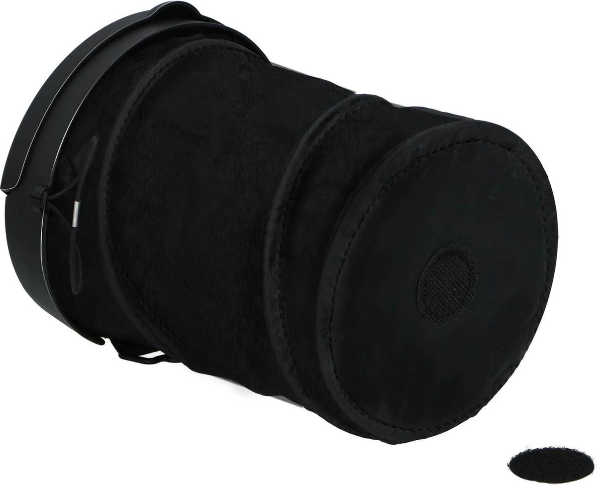 Dunlop Auto-Afvalbak - Opvouwbaar - Ø 16 Cm - Met Deksel - Voor Aan Het Dashboard Of Op De Vloer 7 Dunlop Auto-Afvalbak - Opvouwbaar - Ø 16 Cm - Met Deksel - Voor Aan Het Dashboard Of Op De Vloer - Afbeelding 5