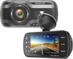 Kenwood DRV-A501W - 16GB Wide Quad HD DashCam Met Geïntegreerde 3.0" LCD, Wireless Link, GPS & G-sensor - RearCam-input