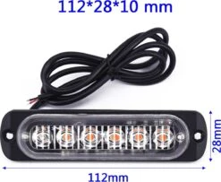 Oranje Flitser - Led Flitser - Strobe - 18 Modus - Ultra Slim - Felle Flitser - Waarschuwingslamp - Wegenbouw - Opvallend -Auto-Onderdelen 1200x986 1