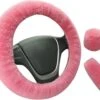 Kasey Products - Zachte Pluche Stuurhoes - Stuurhoes Auto - Stuurhoes Set - Roze -Auto-Onderdelen 1200x989 7