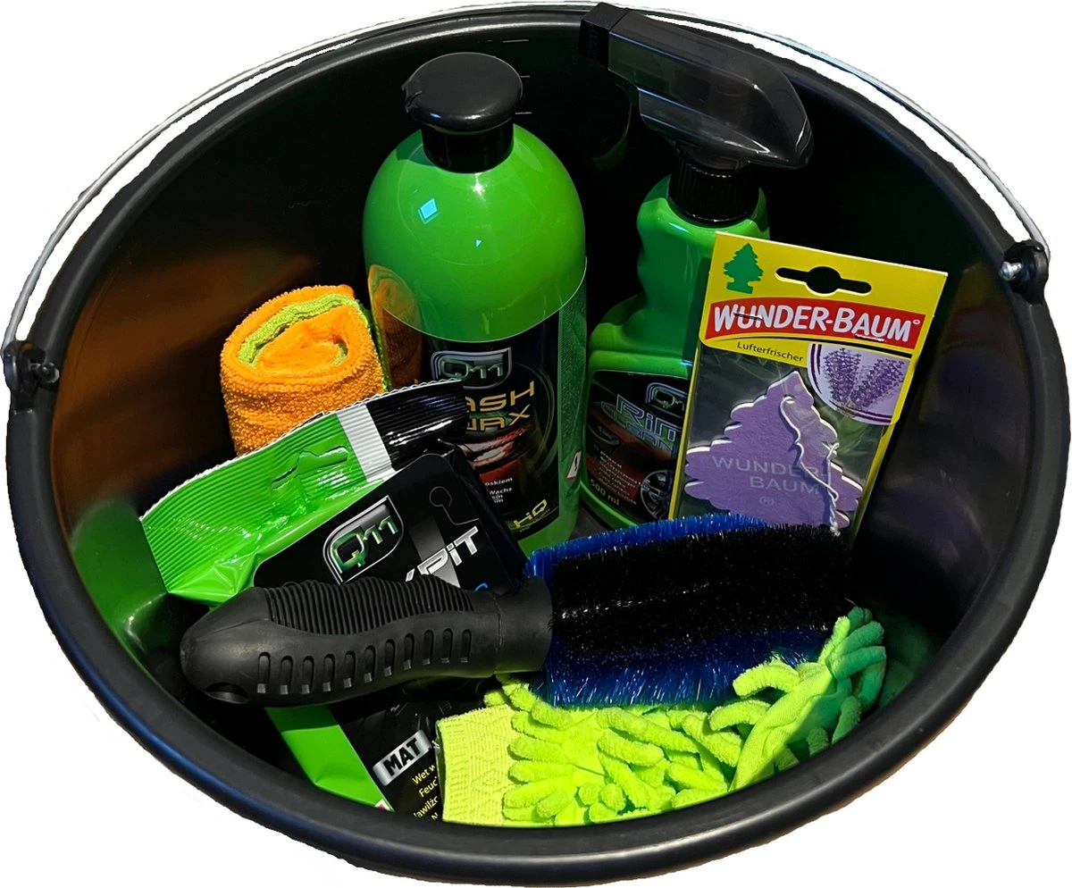 Autowas Pakket - 7 + 1 Delig - Reiniging Set - Auto Wassen - Exterieur - Interieur - Auto Shampoo - Velgen Reiniger - Borstels - Emmer 5 Autowas Pakket - 7 + 1 Delig - Reiniging Set - Auto Wassen - Exterieur - Interieur - Auto Shampoo - Velgen Reiniger - Borstels - Emmer - Afbeelding 3