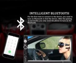 TechU™ Autoradio AT3 – 2 Din 7 Inch Touchscreen Monitor – Incl. Achteruitrijcamera – Bluetooth – Handsfree Bellen – FM Radio – USB – AUX – SD – Incl. Afstandsbediening En Stuurwielbediening -Auto-Onderdelen 1200x998