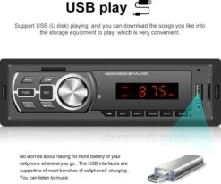 TechU™ Autoradio T138 – 1 Din Met Afstandsbediening – FM Radio – Bluetooth 5.0 – USB – AUX – SD – Handsfree Bellen -Auto-Onderdelen 1200x999 4