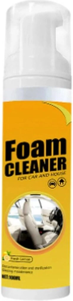 TLVX Schuimreiniger Interieur / Foam Cleaner / 150ml / Auto Schoonmaak / Geur Citroen / Interieur Reiniger Auto / Vlekken Verwijderen / Autostoelen Schoonmaak / Vlekken Bankstel / Kleding Vlekken / Stoelen Reiniger / Extreem Effectief!
