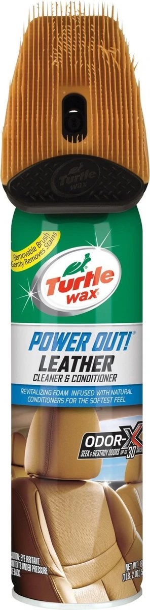 Turtle Wax Power Out Leather 400ml | Leer Schoonmaken 4 Turtle Wax Power Out Leather 400ml | Leer Schoonmaken - Afbeelding 2