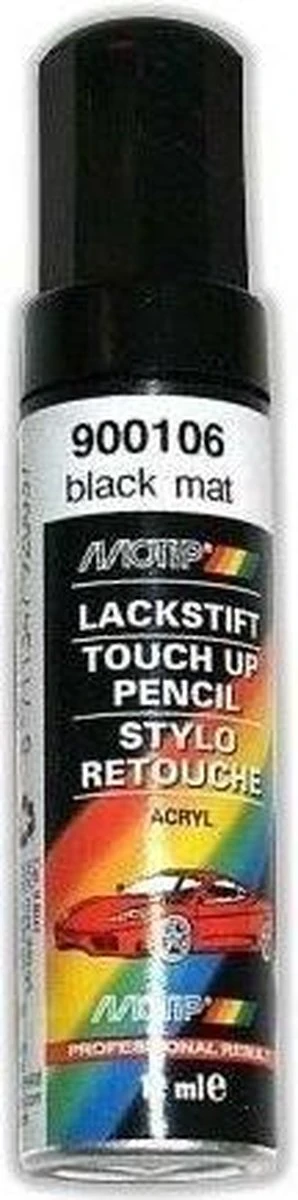 Motip 900106 - Auto Lakstift - Mat Zwart - 12 Ml 9 Motip 900106 - Auto Lakstift - Mat Zwart - 12 Ml - Afbeelding 7