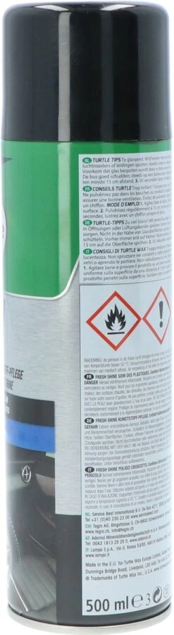 Turtle Wax 52863 GL Fresh Shine New Car 500ml | Kunststof Reiniger Auto | Interieurreiniger -Auto-Onderdelen 329x1200 1