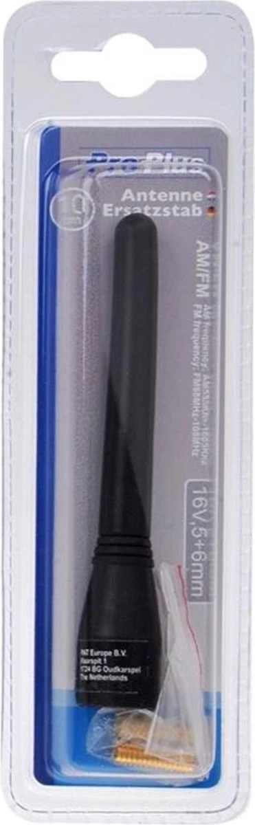 PROPLUS Pro Plus Auto Antenne - 10 Cm - Universeel - Inclusief M5 & M6 Adapters 5 PROPLUS Pro Plus Auto Antenne - 10 Cm - Universeel - Inclusief M5 & M6 Adapters - Afbeelding 3