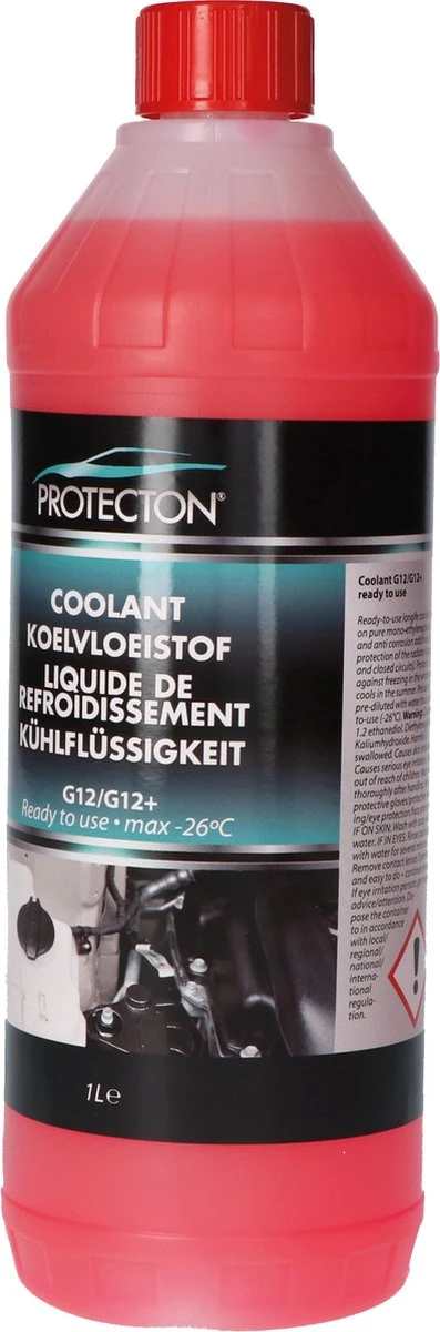 Protecton Koelvloeistof Auto G12/G12+ | 1 Liter | Beschermt Tegen Corrosie, Oververhitting En Vorst 4 Protecton Koelvloeistof Auto G12/G12+ | 1 Liter | Beschermt Tegen Corrosie, Oververhitting En Vorst - Afbeelding 2