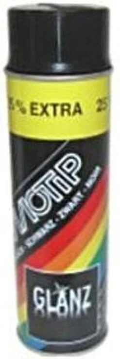 MoTip Hoogglans Zwart Spuitbus 500ml -Auto-Onderdelen 403x1200