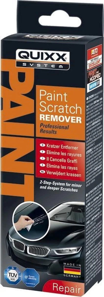 Quixx Scratch Remover / Krasverwijderaar (25g Polish/25g Finish/2 Doekjes/4 Schuurpapier) 4 Quixx Scratch Remover / Krasverwijderaar (25g Polish/25g Finish/2 Doekjes/4 Schuurpapier) - Afbeelding 2
