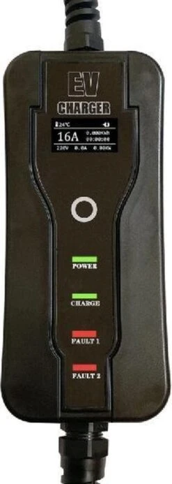 Merkloos Mobiele Thuislader Type 2 Mennekes Vanaf Stopcontact EU - 16A - Fase 1 | Instelbaar 8/10/13/16A -Auto-Onderdelen 428x1200