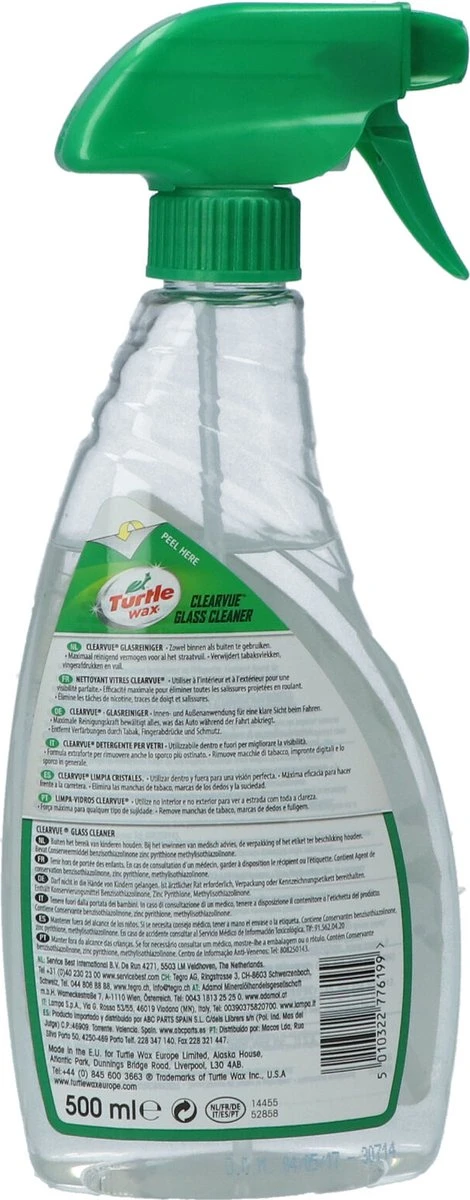 Turtle Wax 52858 GL ClearVue Glasreiniger 500ml 5 Turtle Wax 52858 GL ClearVue Glasreiniger 500ml - Afbeelding 3