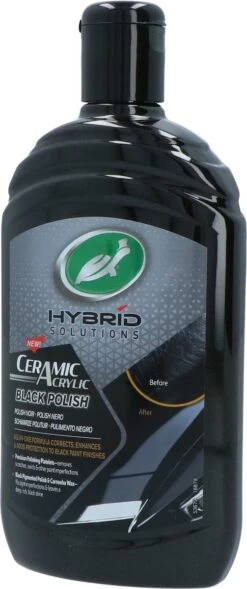 Turtle Wax Hybrid Solutions Ceramic Acrylic Black Polish - Polijstmiddel Auto - Autowax - 500ml -Auto-Onderdelen 503x1200