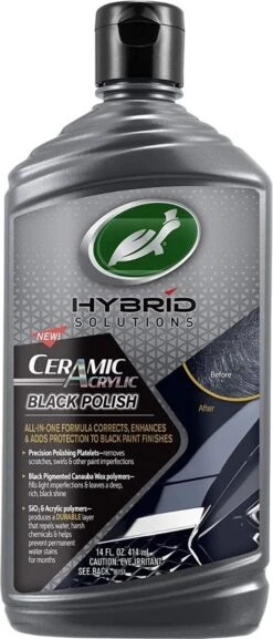 Turtle Wax Hybrid Solutions Ceramic Acrylic Black Polish - Polijstmiddel Auto - Autowax - 500ml -Auto-Onderdelen 514x1200