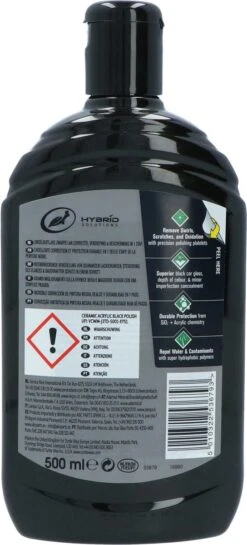 Turtle Wax Hybrid Solutions Ceramic Acrylic Black Polish - Polijstmiddel Auto - Autowax - 500ml -Auto-Onderdelen 544x1200