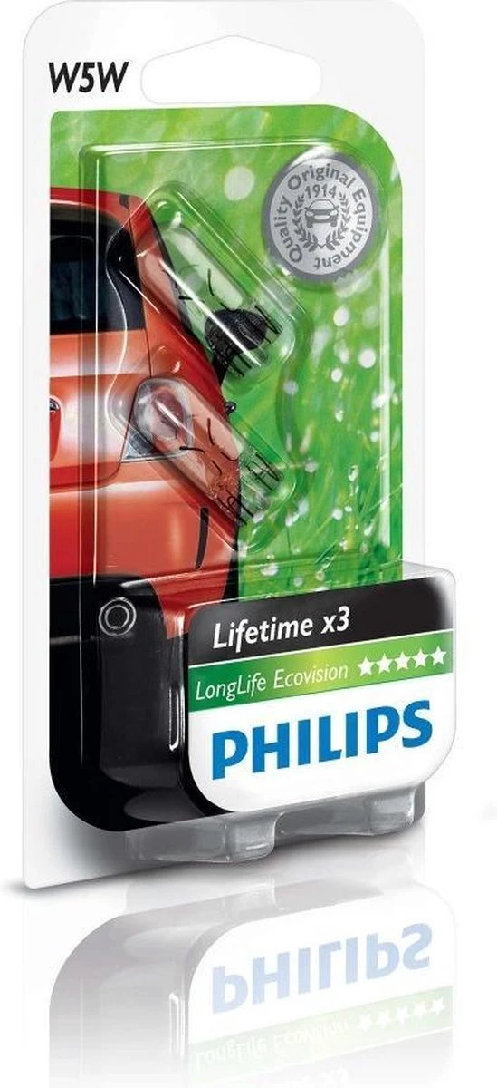 Philips W5W LongLife EcoVision 12V5 W2,1x9,5d B2 8 Philips W5W LongLife EcoVision 12V5 W2,1x9,5d B2 - Afbeelding 6