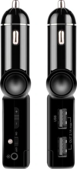 XIB Bluetooth FM Transmitter 2x USB En AUX 3.5mm Jack - MP3 Autoradio - Handsfree Carkit - Zwart 9 XIB Bluetooth FM Transmitter 2x USB En AUX 3.5mm Jack - MP3 Autoradio - Handsfree Carkit - Zwart -Auto-Onderdelen 550x1200