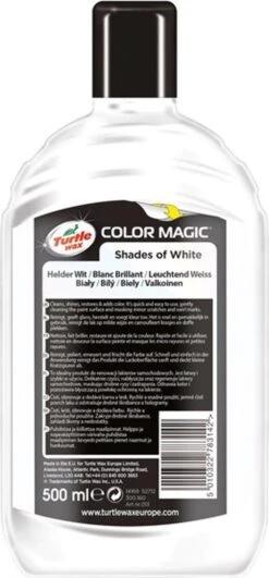 Turtle Wax 52712 Color Magic Bright White Wax - 500ml - Wit 18 Turtle Wax 52712 Color Magic Bright White Wax - 500ml - Wit -Auto-Onderdelen 558x1200