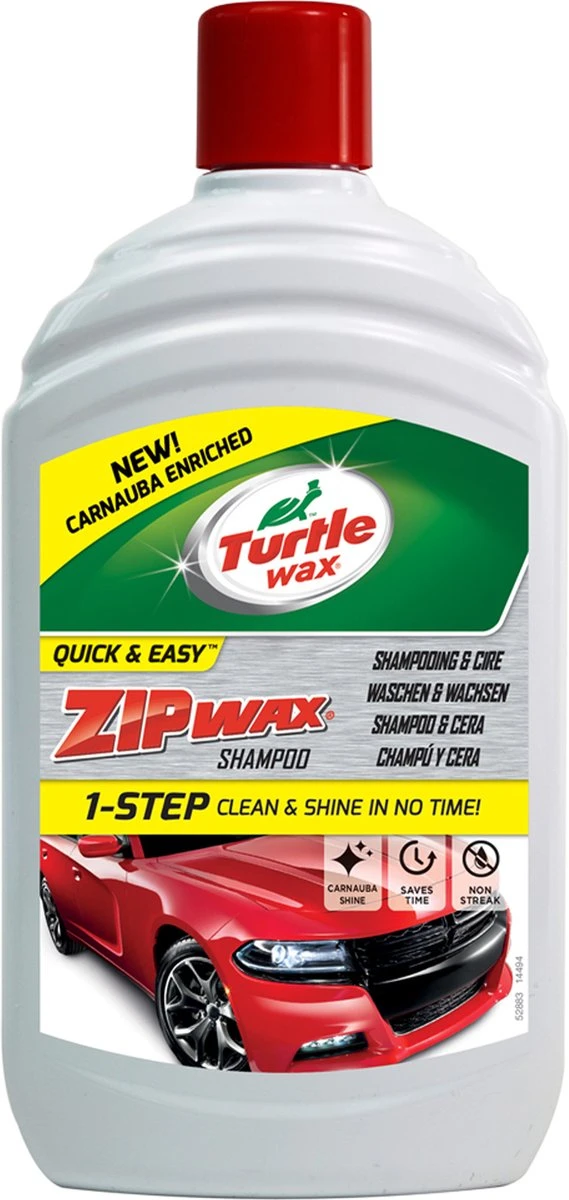 Turtle Wax 52883 Zip Wax Shampoo 500ml 3 Turtle Wax 52883 Zip Wax Shampoo 500ml