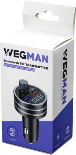 Wegman Bluetooth FM Transmitter - Autolader - Carkit - Bluetooth Auto -Auto-Onderdelen 588x1200