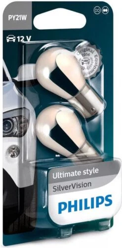Philips SilverVision PY21W 21W (BAU15S) Knipperlichtlampen, Set à 2 Stuks -Auto-Onderdelen 592x1200 2