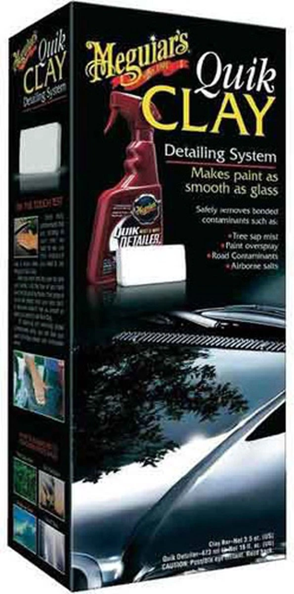 Meguiars Quik Clay Detailing System 473 Ml Met 80gr Clay Bar 4 Meguiars Quik Clay Detailing System 473 Ml Met 80gr Clay Bar - Afbeelding 2