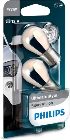 Philips SilverVision PY21W 21W (BAU15S) Knipperlichtlampen, Set à 2 Stuks -Auto-Onderdelen 607x1200 2