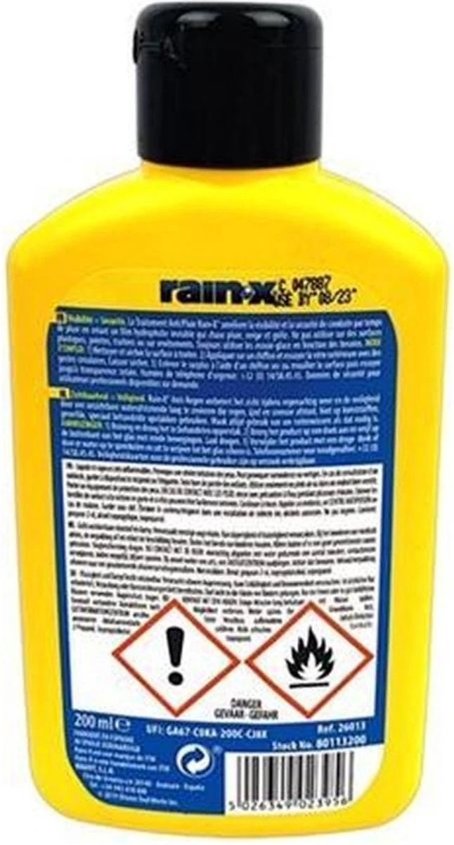 Rain-X Anti-Regen - Ruiten En Glas Reiniger - 200ml 4 Rain-X Anti-Regen - Ruiten En Glas Reiniger - 200ml - Afbeelding 2