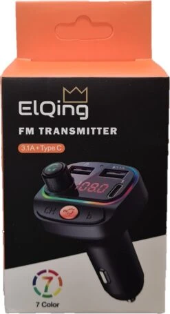 FM Transmitter Bluetooth - Autolader - Draadloze Carkit - RGB Light - 2x Fastcharger USB Poort - USB-C Poort - Handsfree Bellen - Voor Alle Telefoons - FM Transmitter Auto - Bluetooth 5.0 -Auto-Onderdelen 651x1200 1