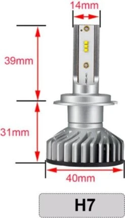 Merkloos H7 Cree LED Philips Line Canbus Dimlicht Grootlicht Mistlicht (set) -Auto-Onderdelen 691x1200