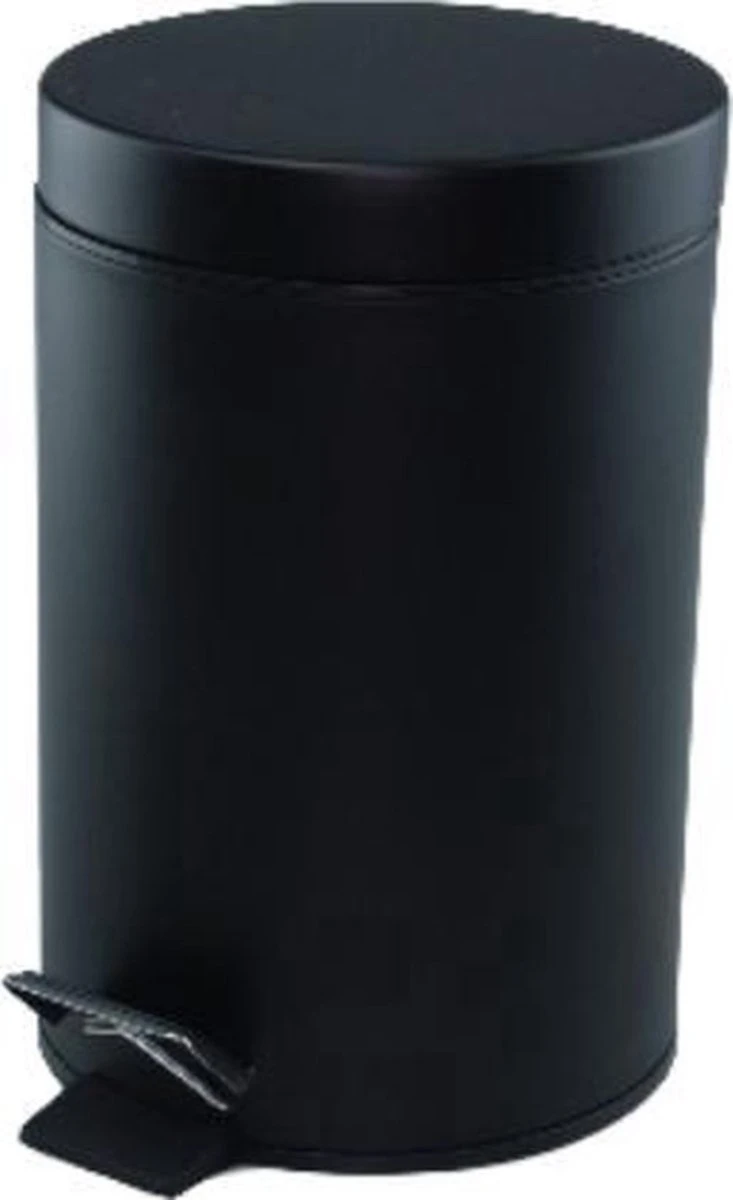 Pedaalemmer / Mat Zwart / Metaal / Prullenbak / 3 L / 3 Liter / 19 X 16 X 24,5 Cm / Badkamer / Toilet / Kantoor / Slaapkamer / Keuken 4 Pedaalemmer / Mat Zwart / Metaal / Prullenbak / 3 L / 3 Liter / 19 X 16 X 24,5 Cm / Badkamer / Toilet / Kantoor / Slaapkamer / Keuken - Afbeelding 2