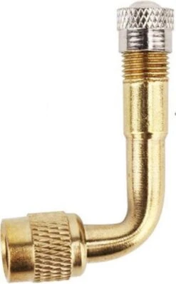 Astilla Products - Ventiel Opzetstuk - Verlengstuk 90 Graden - Voor Auto, Fiets, Brom-en Motorfietsen - Roestvrij Staal