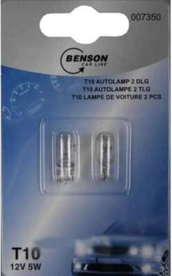 Benson Autolamp - 12 Volt - 5 Watt - T10 - Wit Licht - 2 Stuks 13 Benson Autolamp - 12 Volt - 5 Watt - T10 - Wit Licht - 2 Stuks -Auto-Onderdelen 750x1200 4