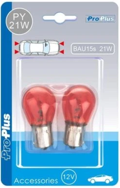 PROPLUS Pro Plus Autolamp - 12 Volt - 21 Watt - PY21 - BAU15S - Oranje - 2 Stuks -Auto-Onderdelen 763x1200 2