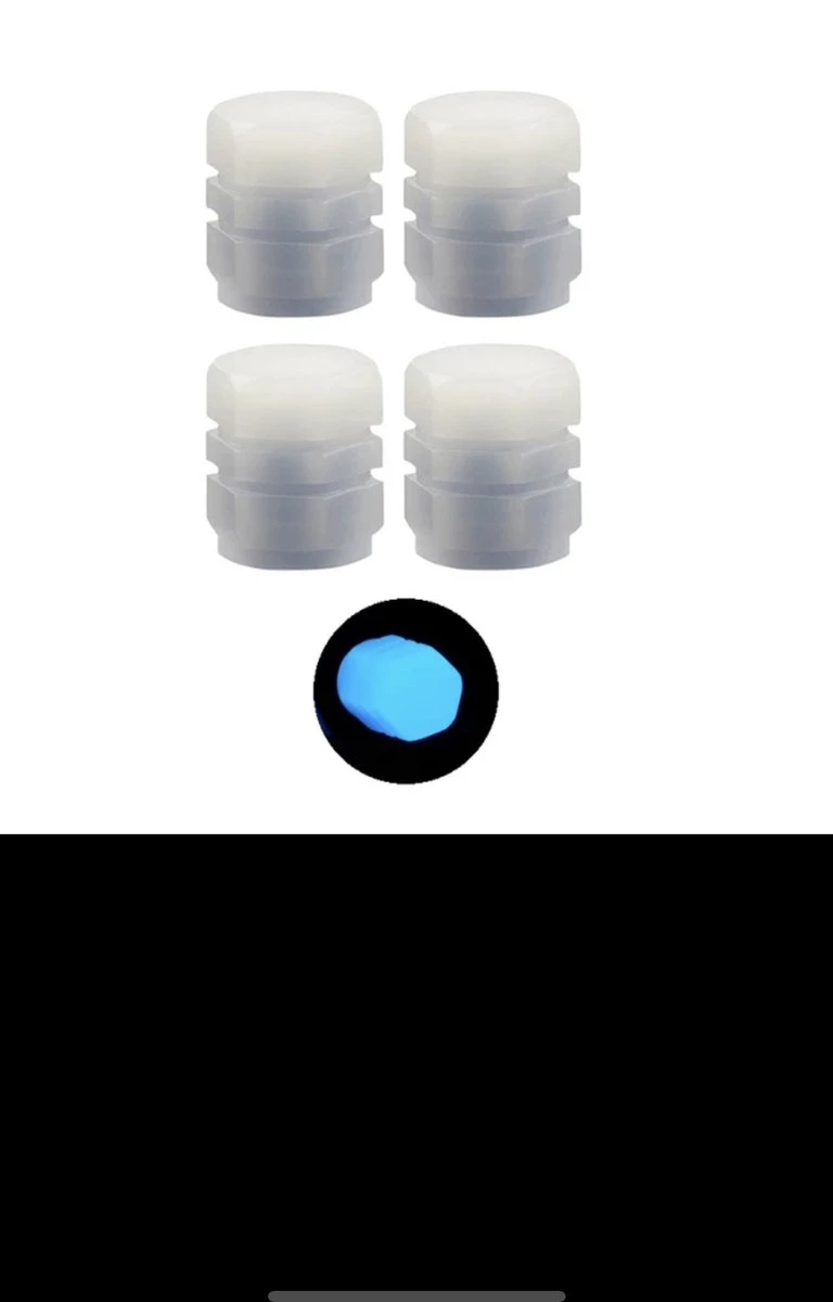 Ventieldop - Glow In The Dark - Blauw - 4 Stuks - Auto Ventieldopjes - Motor Ventieldopjes - Scooter Ventieldopjes - Brommer Ventieldopjes 6 Ventieldop - Glow In The Dark - Blauw - 4 Stuks - Auto Ventieldopjes - Motor Ventieldopjes - Scooter Ventieldopjes - Brommer Ventieldopjes - Afbeelding 4