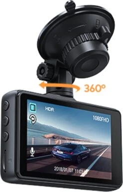 Apeman C450A Dashcam Voor Auto 1080P Full HD - G-Sensor - 170° Wijdhoeklens - 3.0 Inch LCD Scherm - 24 Uur Parkeerstand Met Bewegingsdetectie - Loop Recording - Super Nachtzicht - Support 64GB Micro SD -Auto-Onderdelen 772x1200